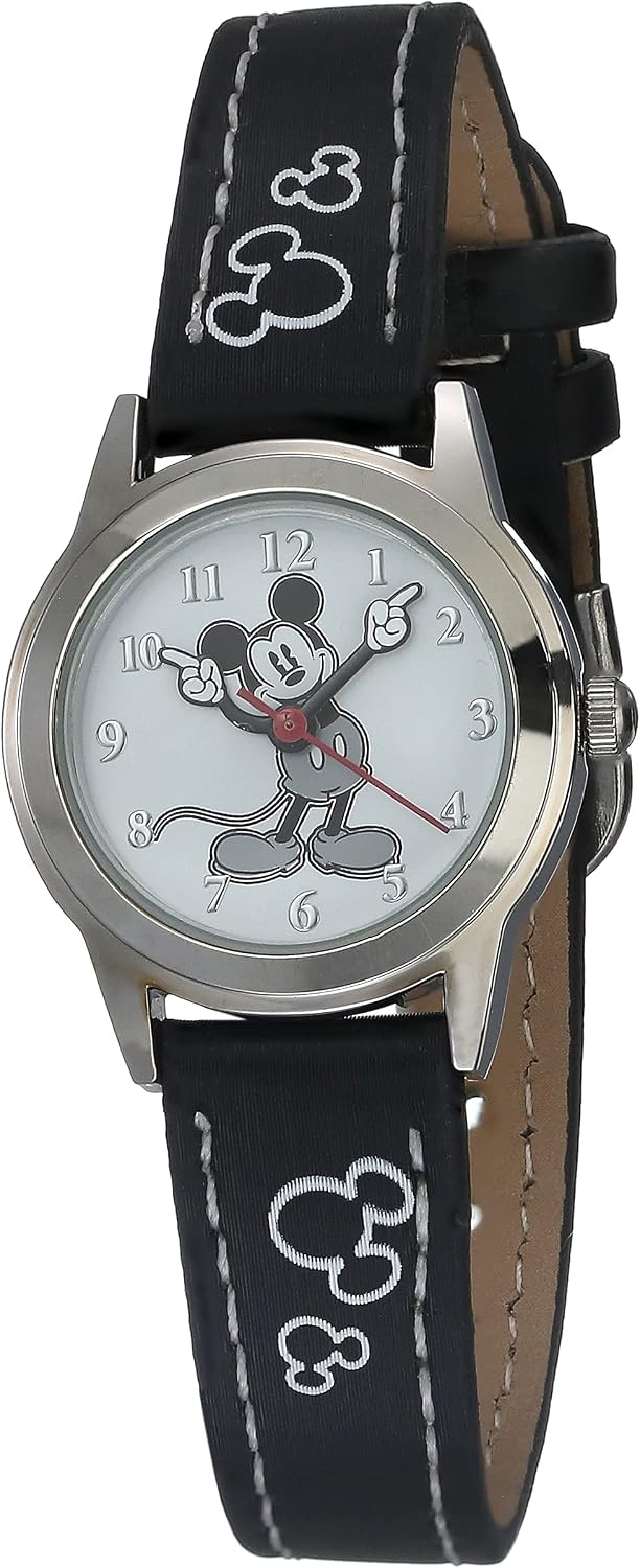 Reloj de Mickey Mouse MK1006 de Disney, con esfera color blanco y p...