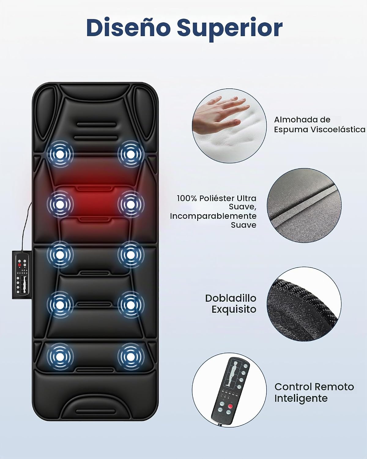 Comfier - Tapete de Masaje de Cuerpo Completo, Almohadilla de Masaj...