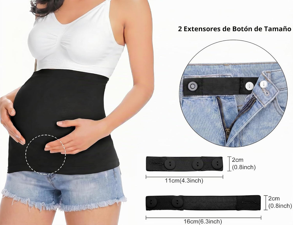 Rheane Banda de vientre de maternidad para mujeres embarazadas, ext...