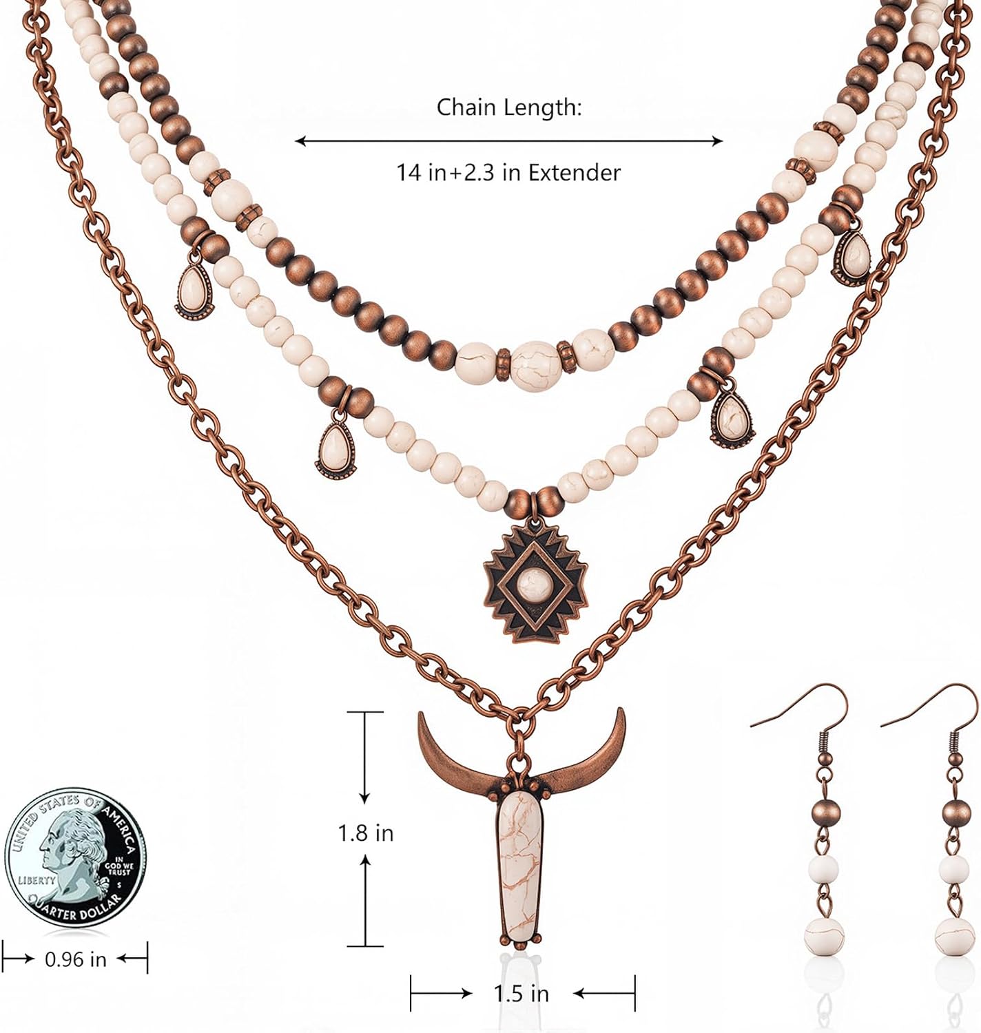 Montana West Rustic Couture's Western Conjunto de joyería para muje...