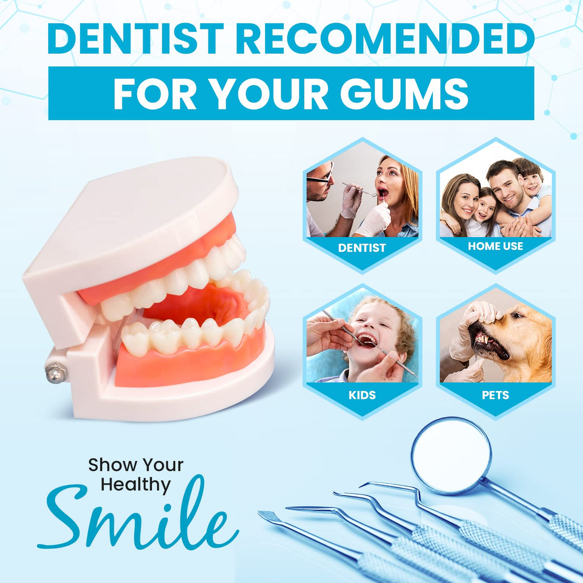 Kit de higiene dental: set de remoción de placa y sarro - raspador...