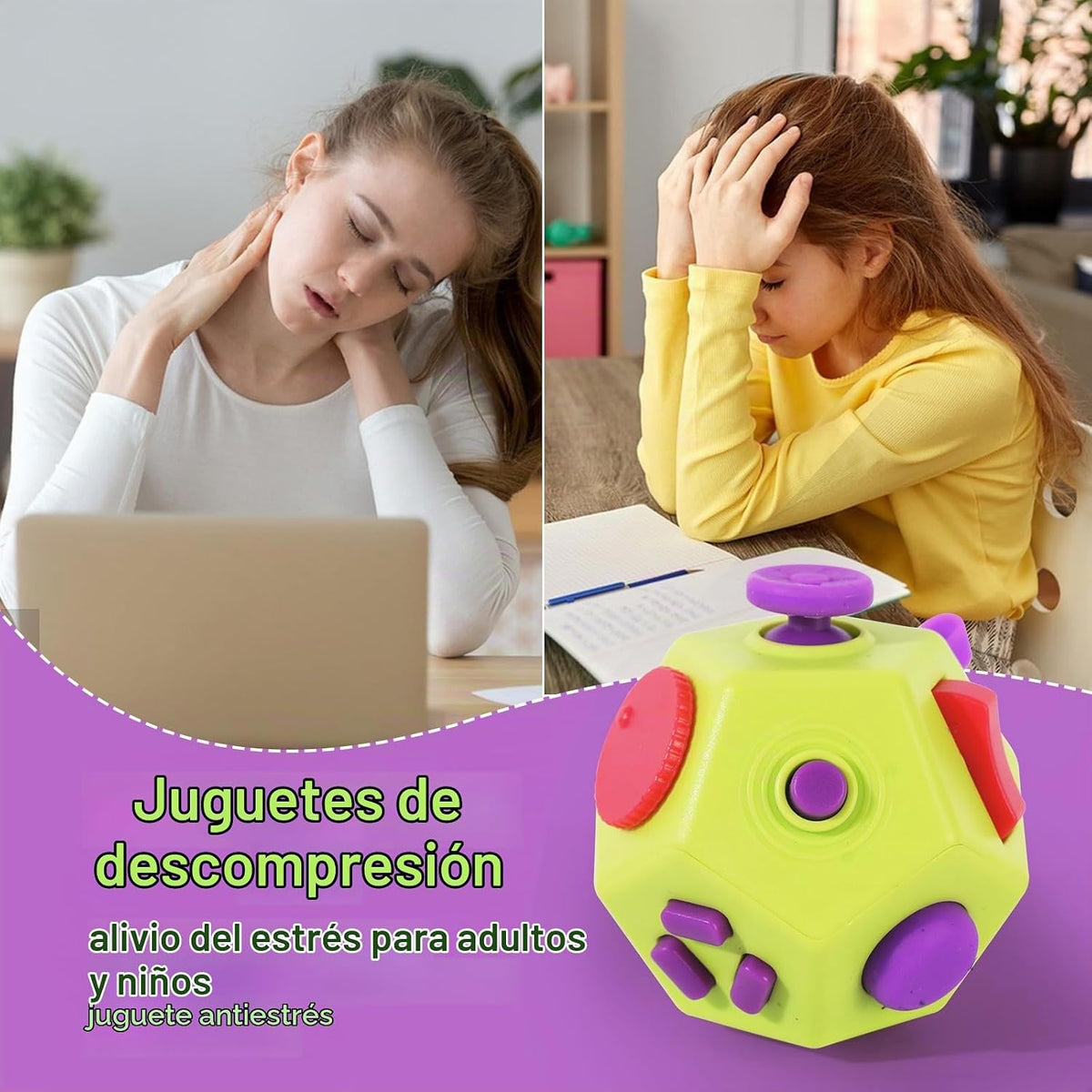 UOOEFUN Mini Cubos de Dedos, Juguetes Fidget Geniales para Niños y...