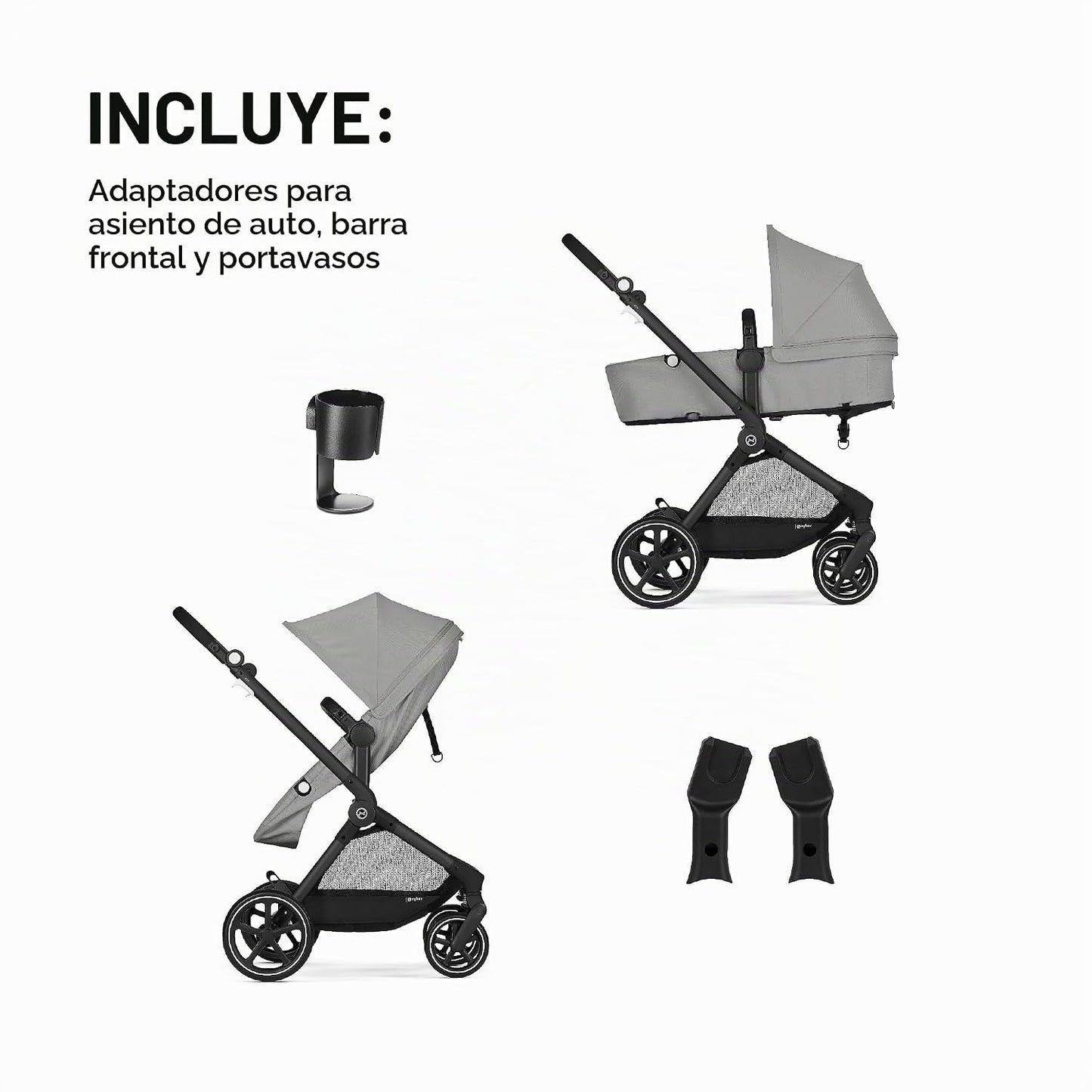Cybex EOS - Cochecito de bebé 2 en 1 para recién nacidos, bebés y n...