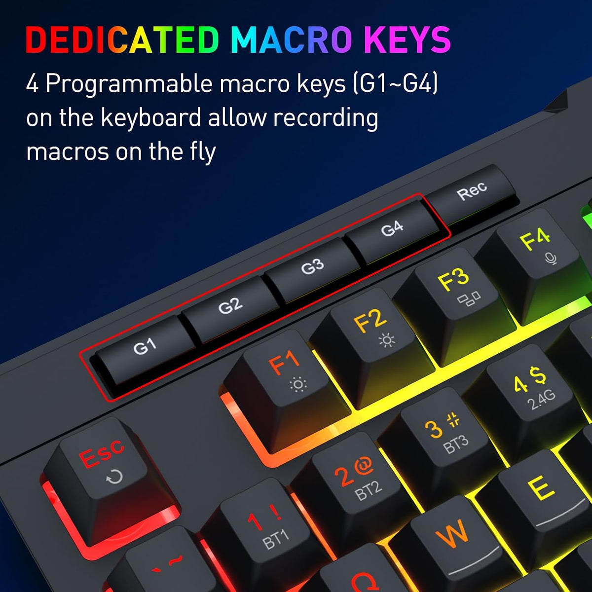 Redragon S151 PRO - Combo de teclado y mouse para juegos Wilreess d...