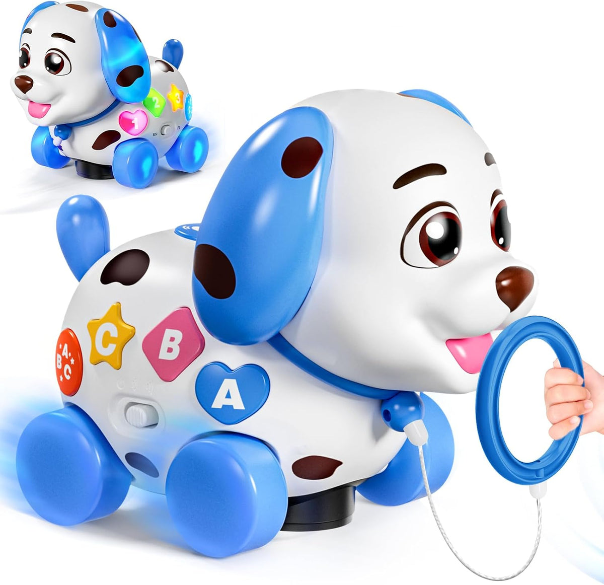 Juguetes musicales de cachorro para niño de 1 año de regalo, juguet...