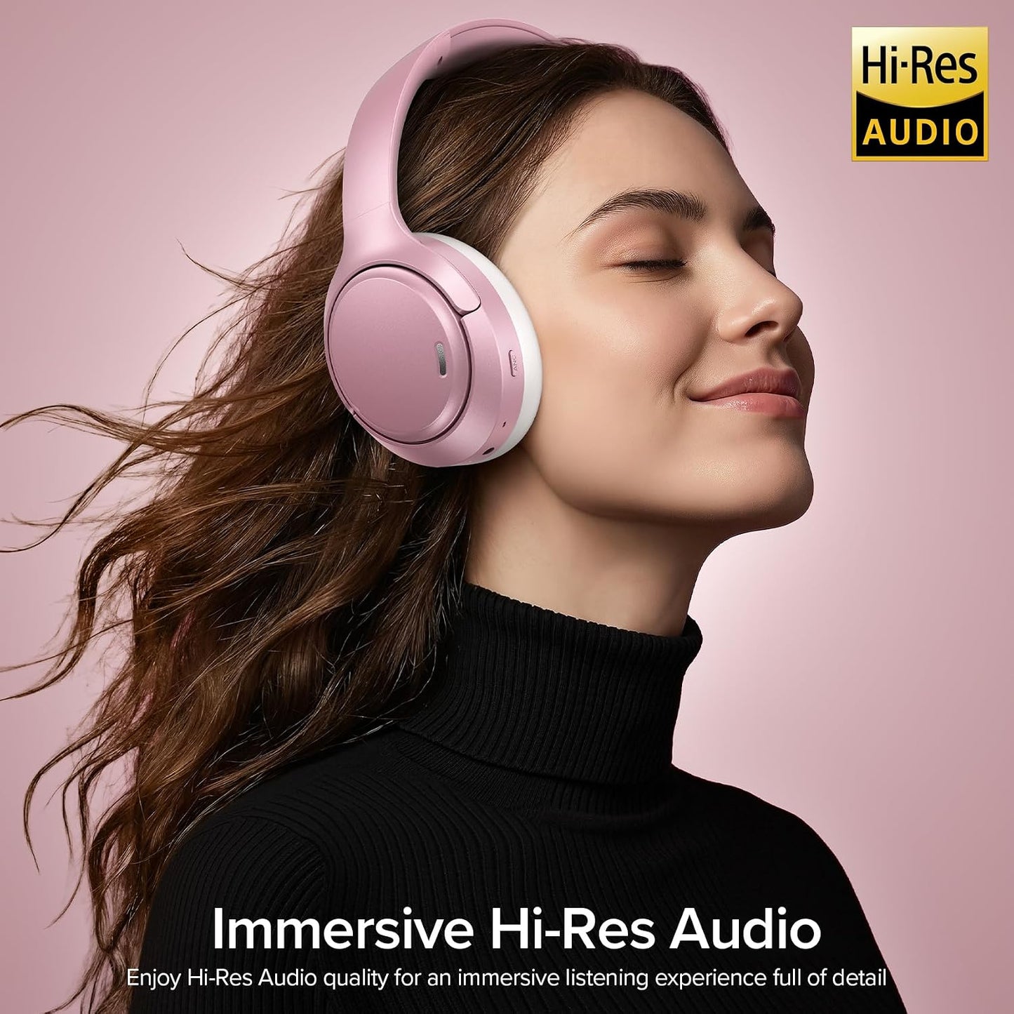 Auriculares híbridos con cancelación activa de ruido de 120 horas d...