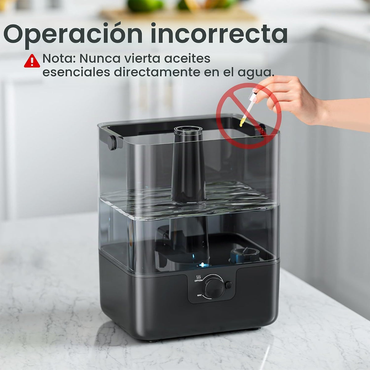 CHIVALZ Humidificadores para dormitorio habitación grande, humidifi...