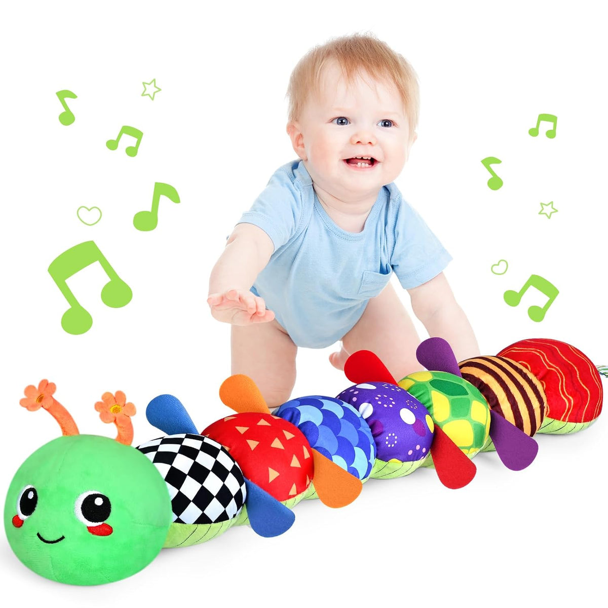 KMUYSL Juguetes para bebés de 0-6 y 6-12 meses, juguete sensorial c...