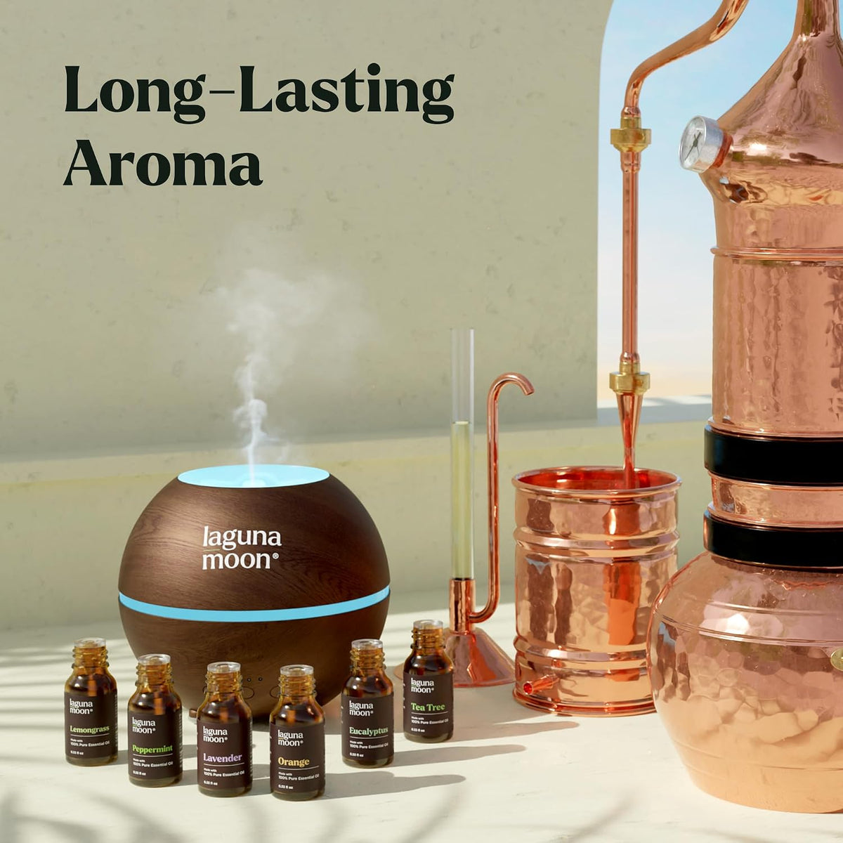 LagunaMoon - Paquete de 6 aceites esenciales con caja de regalo, me...