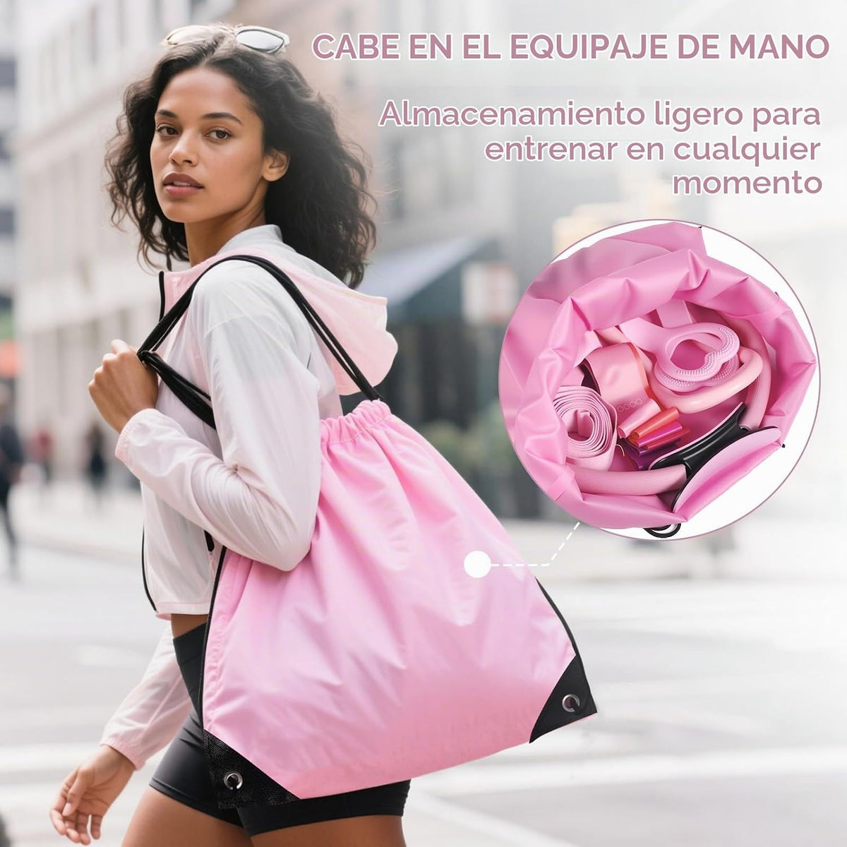 ElaraFit Home Juego de anillo y pelota de pilates para mujeres con...