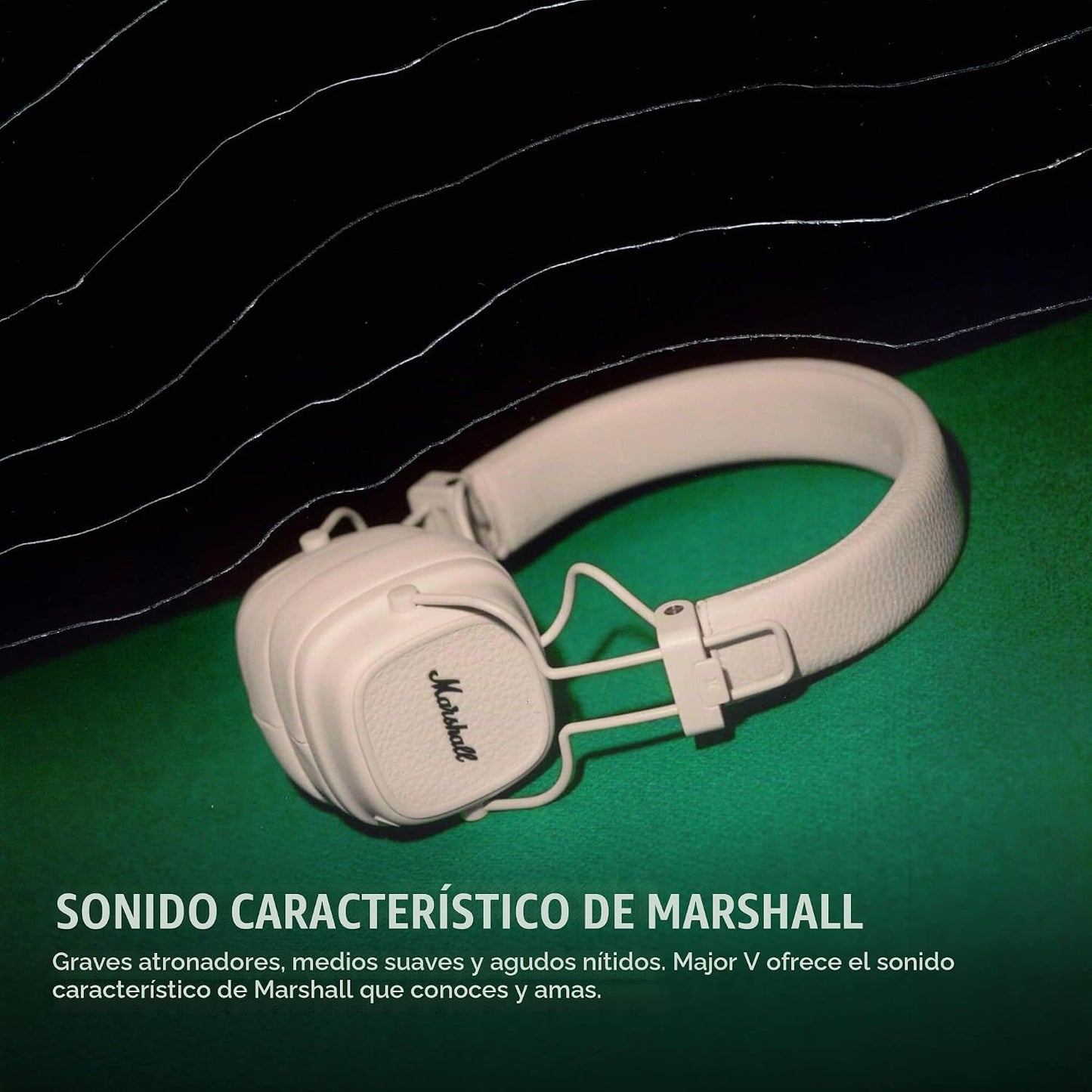 Marshall Major V - Auriculares inalámbricos con Bluetooth para uso...