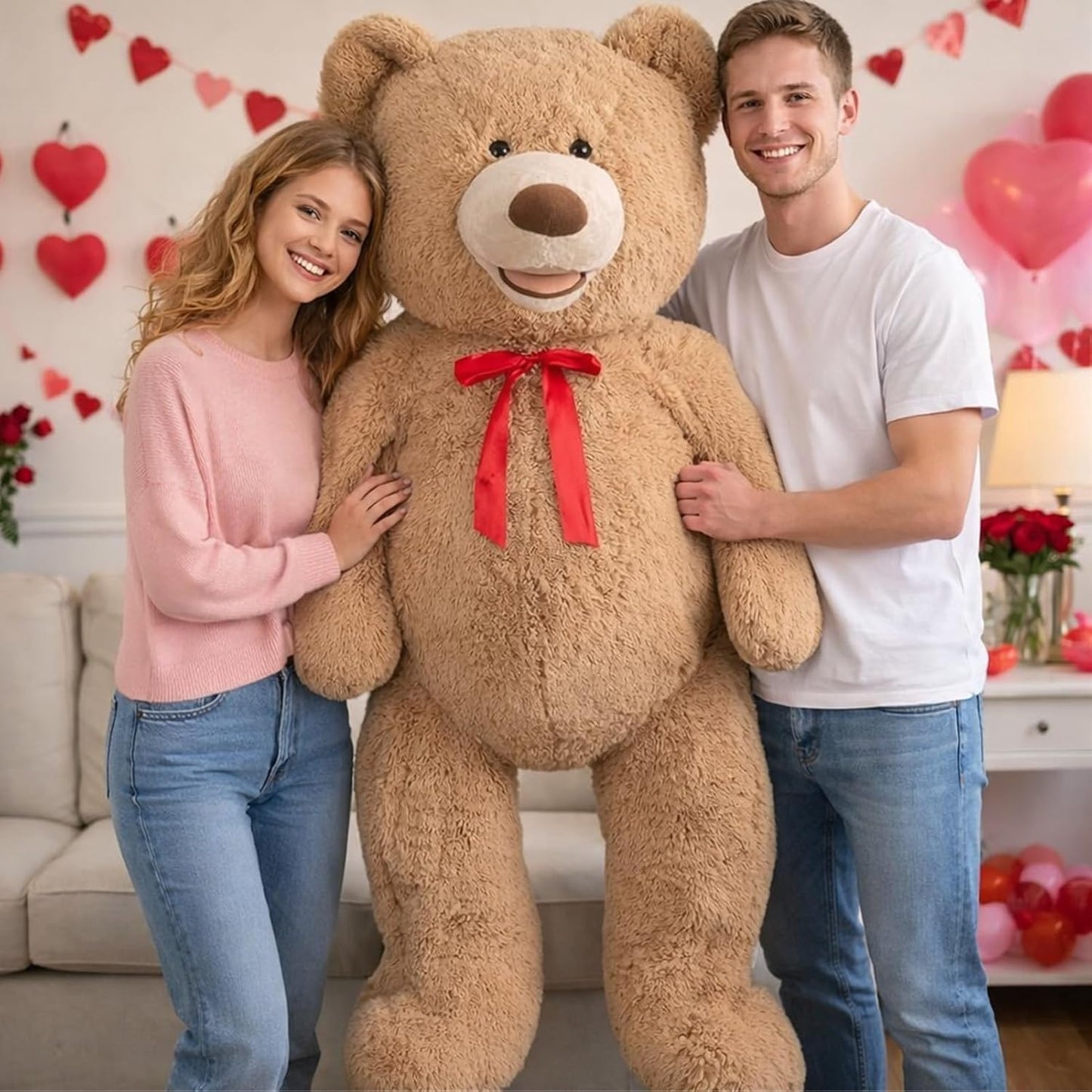 HollyHOME Oso de peluche gigante de 5 pies, enorme oso de peluche c...