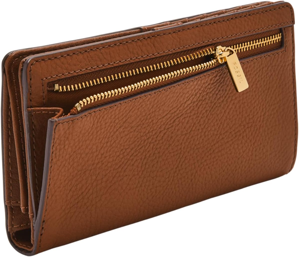Fossil Cartera delgada de cuero Liza para mujer