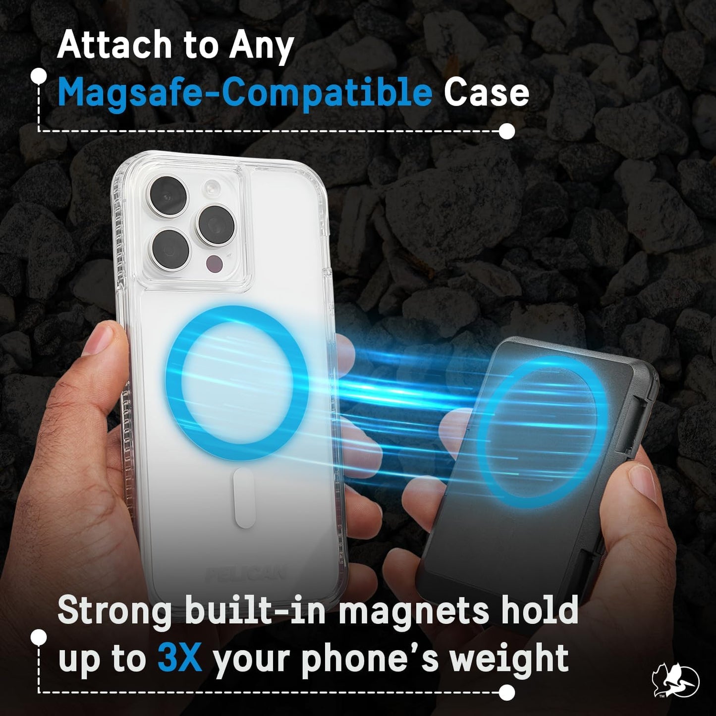 Pelican MagSafe Wallet para iPhone - Cartera magnética delgada para...