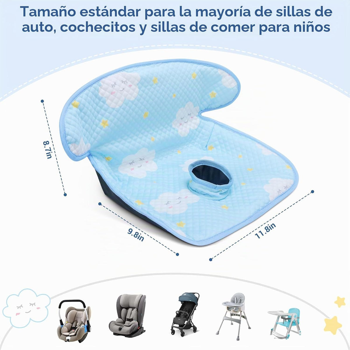 COOLBEBE Paquete de 2 protectores de asiento de coche impermeables...