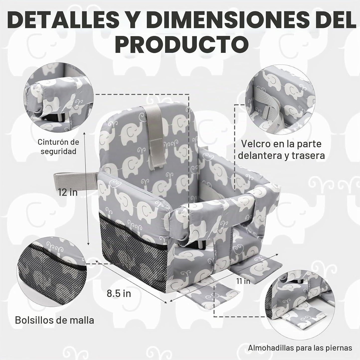 Funda acolchada para carrito de compras para bebés y niños pequeños...