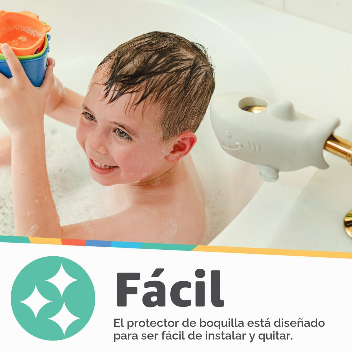Nuby Grifo de Seguridad para Bañera - Compatible con la mayoría de...