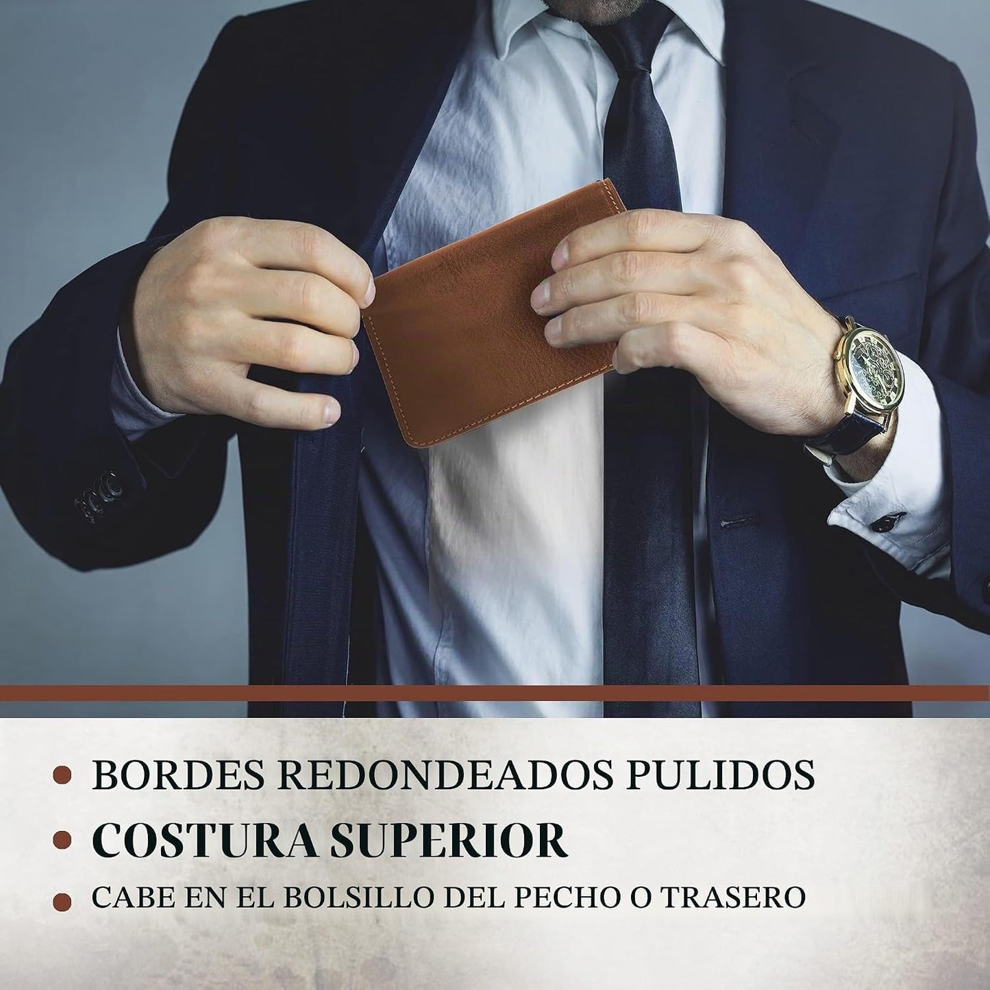 Tony Perotti Billetera RFID de cuero italiano para hombre con venta...