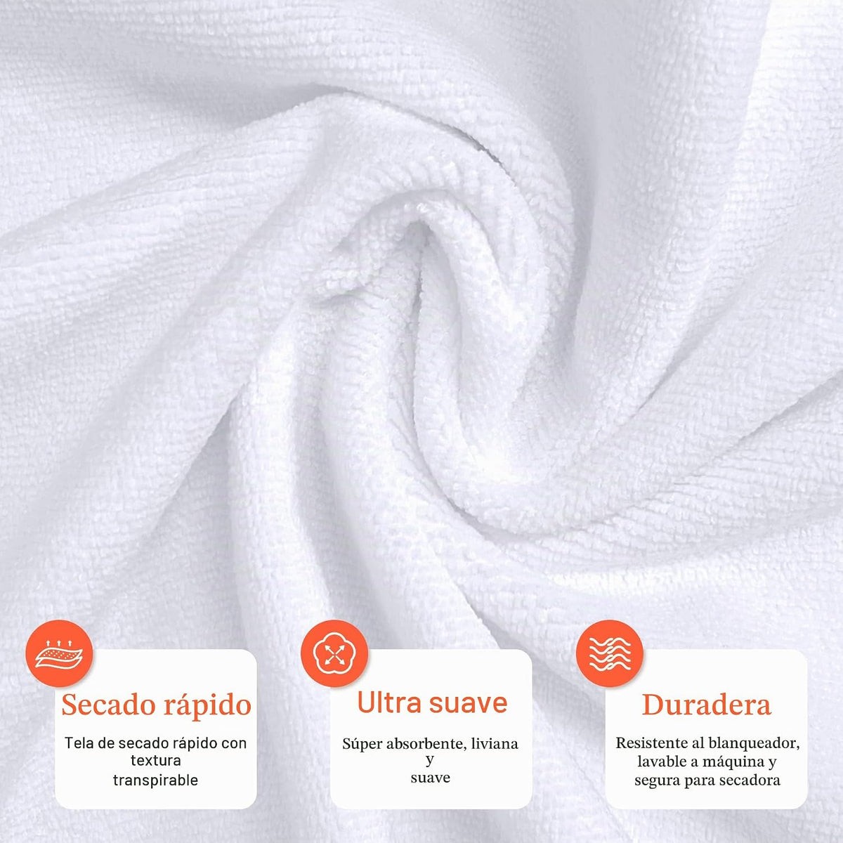 TASALON Paquete de 10 toallas de microfibra para el cabello, 29 x 1...