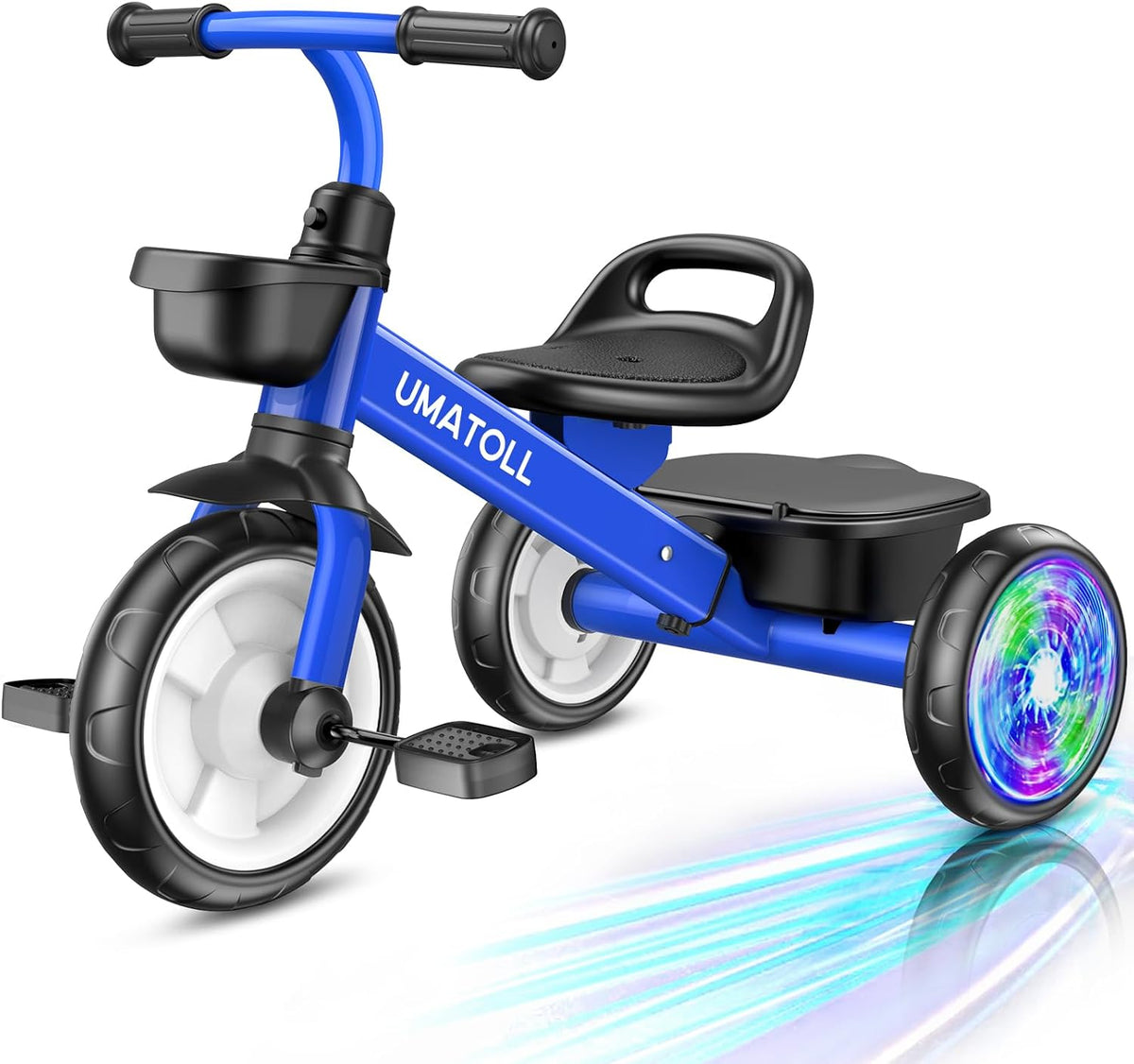 Umatoll Triciclo para Niños de 2 a 5 Años, Bicicleta Ajustable para...