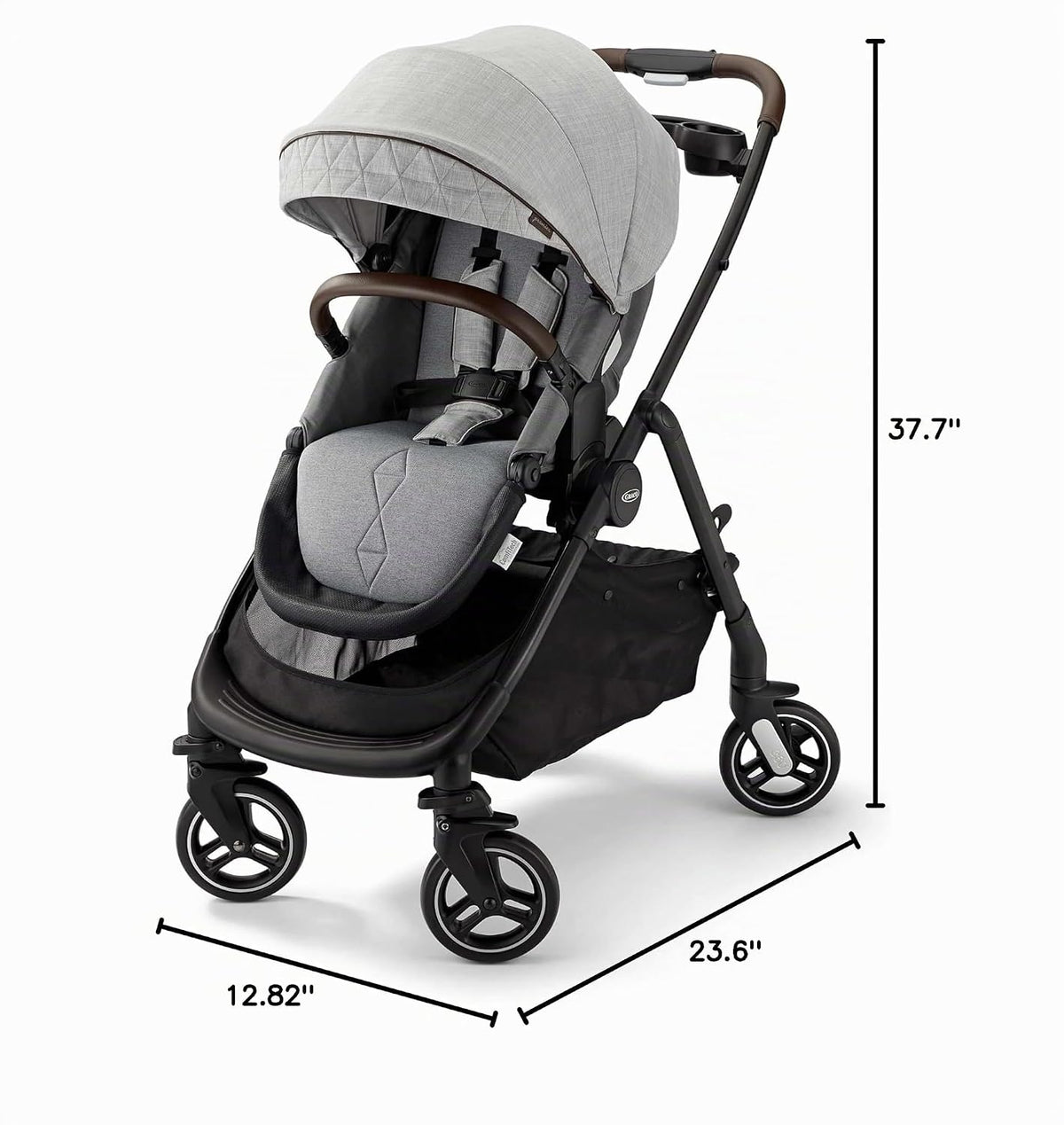 Graco Premier Modes Merge - Carriola con ruedas EZ Spin para rotaci...