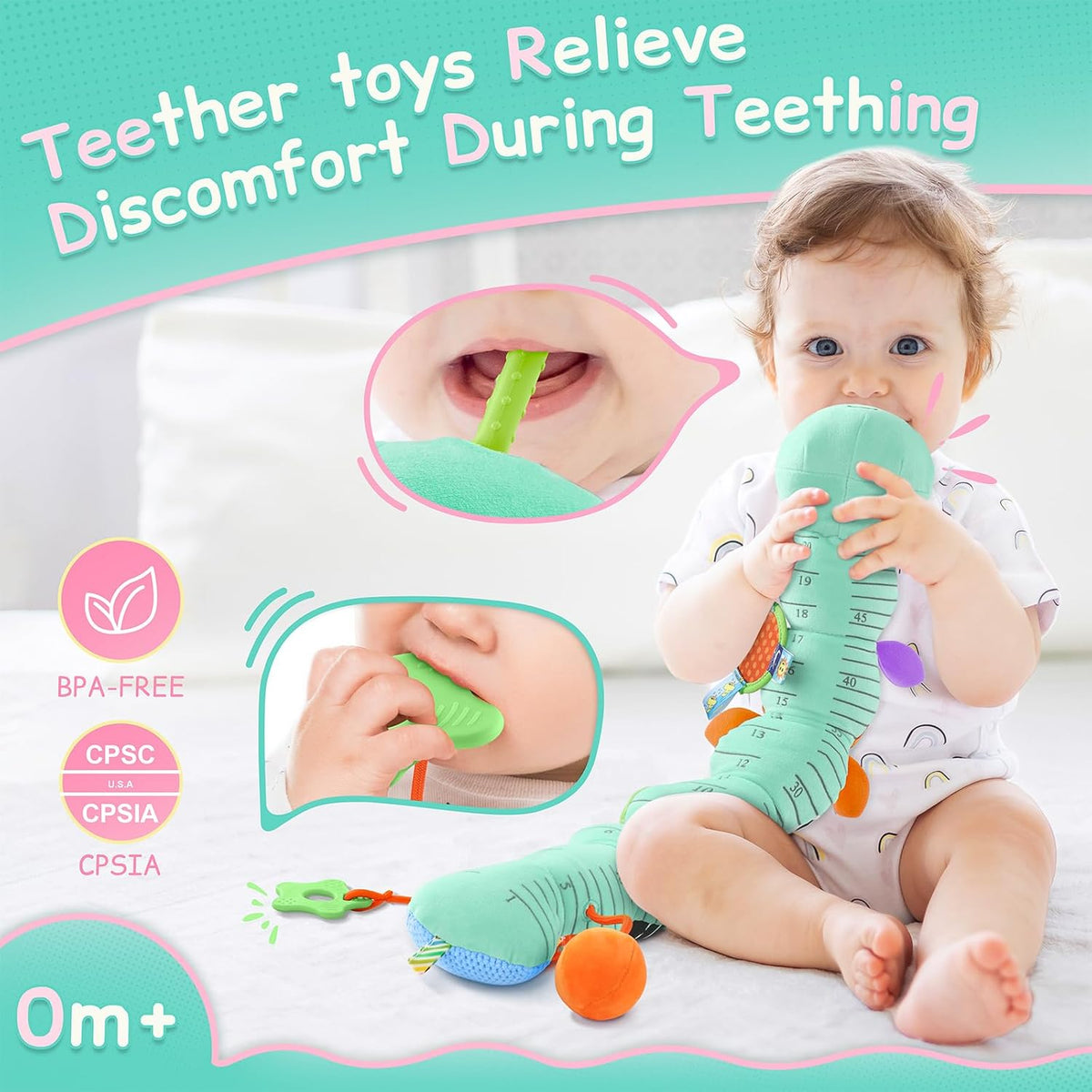 Juguetes para Bebés Sensoriales Musicales de Animales de Peluche pa...