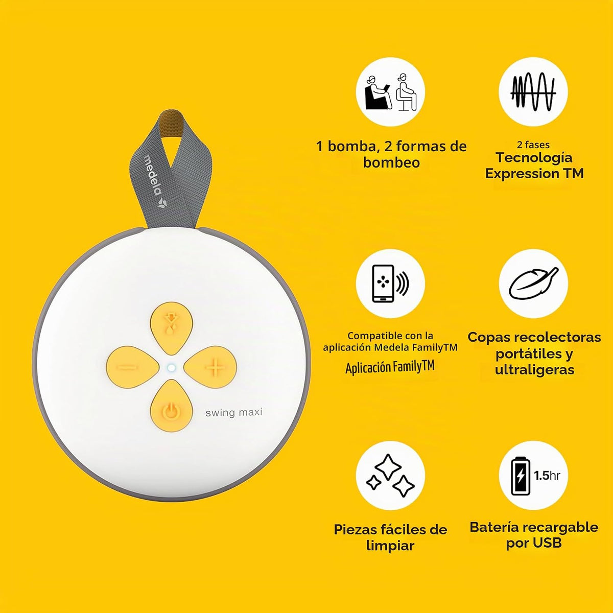 Medela Pump Your Way Deluxe Bundle que incluye Extractor de Leche E...