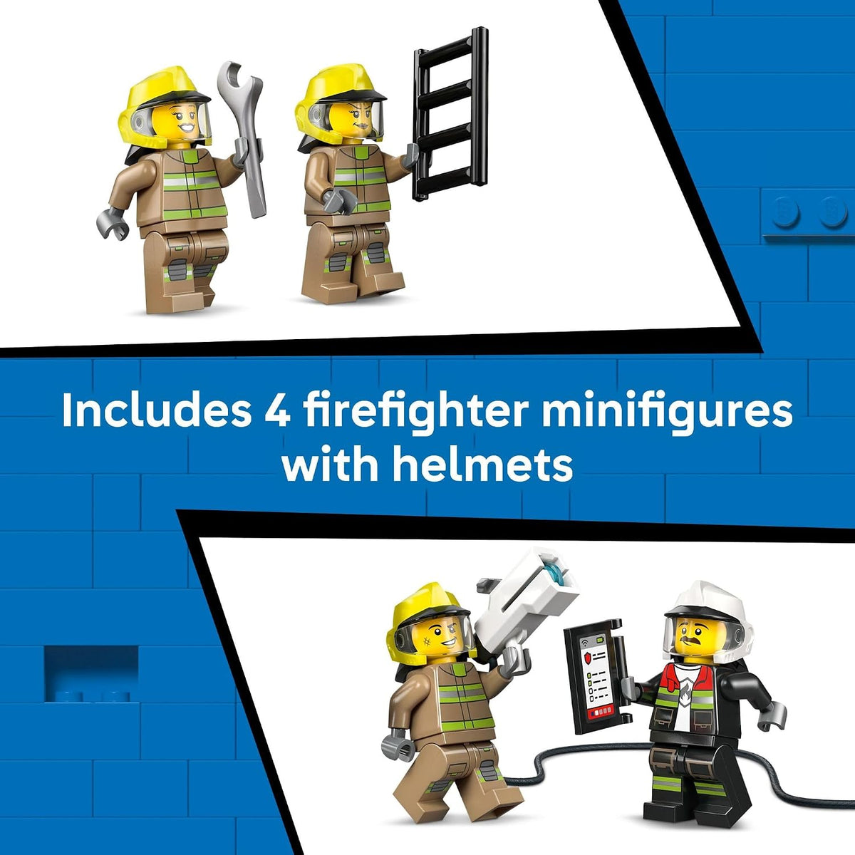 Coche de bomberos del aeropuerto de LEGO City para niños, juguete d...