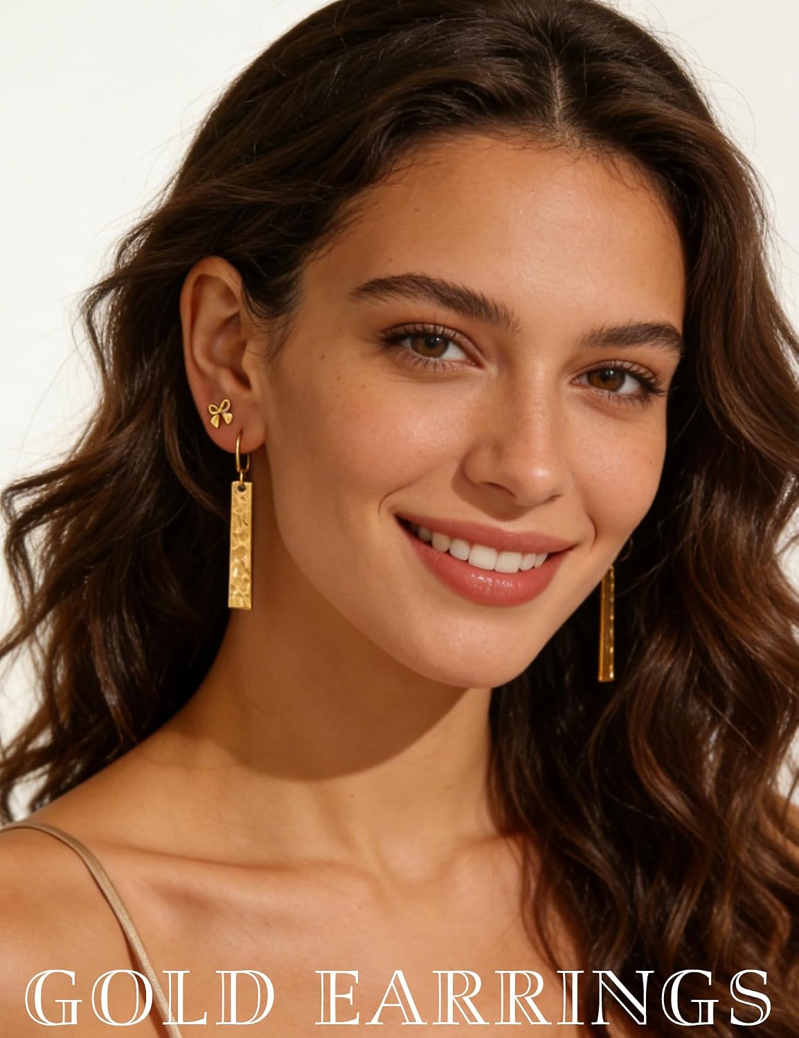 Juego de 75 Pares de Pendientes de Oro para Mujer, Pendientes de Ar...