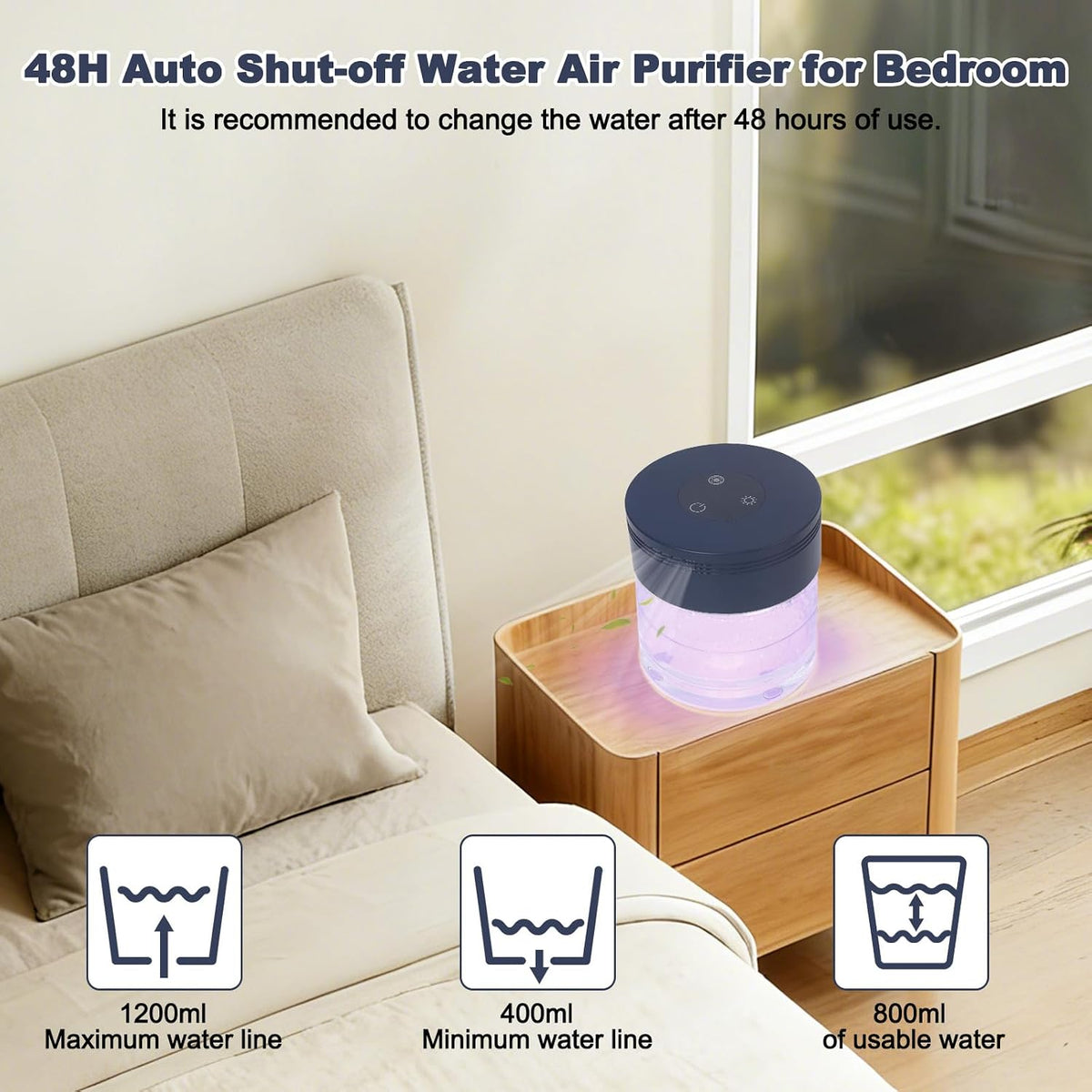 Purificadores de aire de agua para el hogar, purificadores de aire...