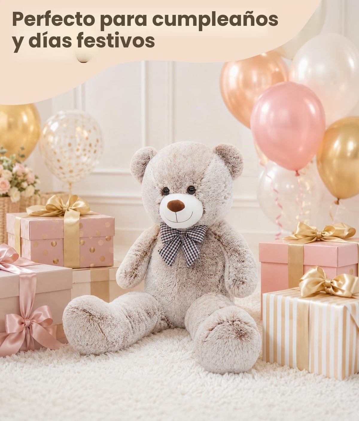 MaoGoLan Oso de peluche gigante de 39 pulgadas, regalo de animal de...