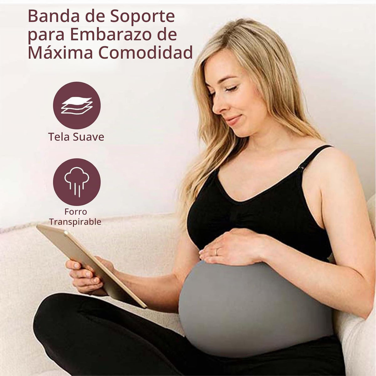Diravo Paquete de 3 bandas para el vientre de maternidad para embar...