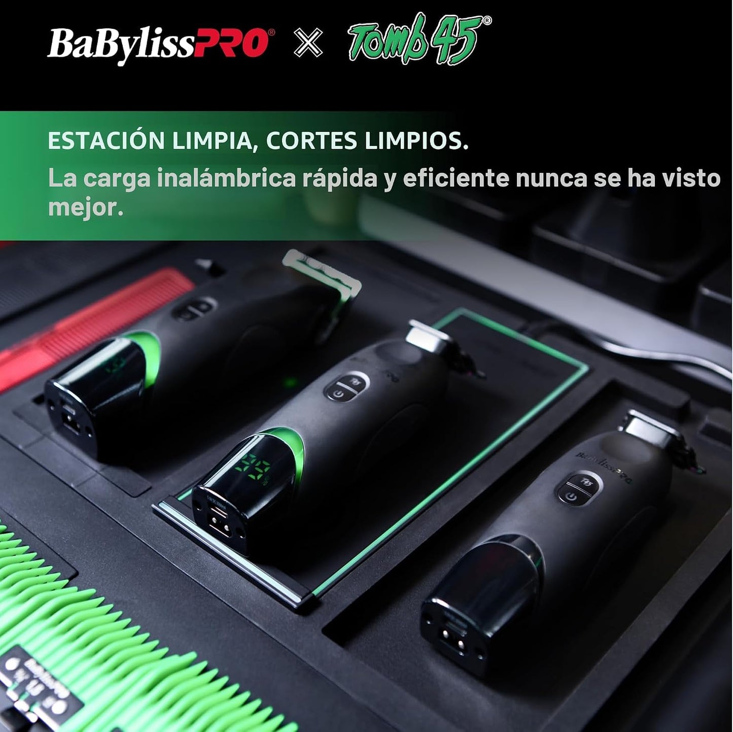 Cortapelos con carga inalámbrica BaBylissPRO x Tomb45