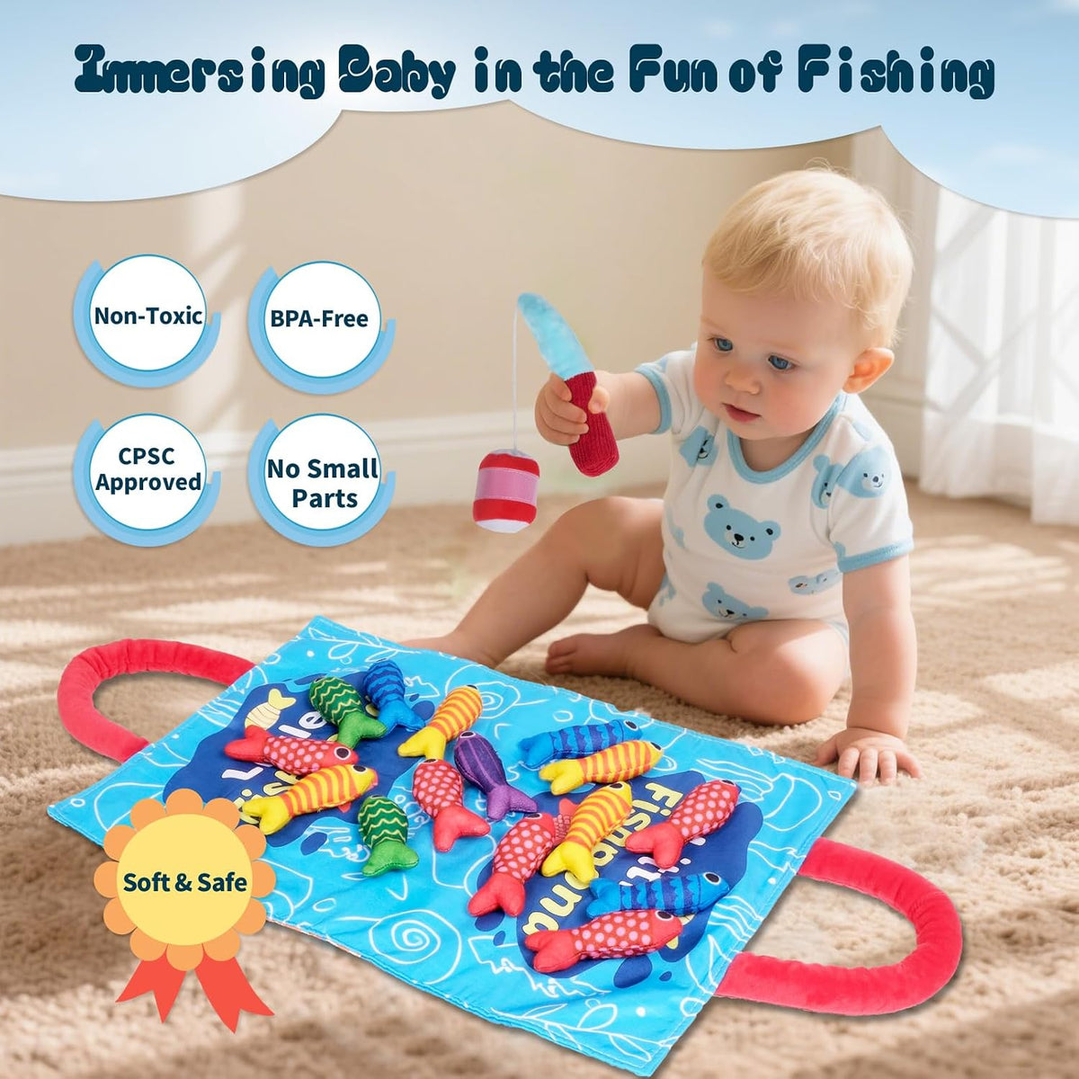 Juguete sensorial Montessori para bebé de 6 a 18 meses, juguete de...