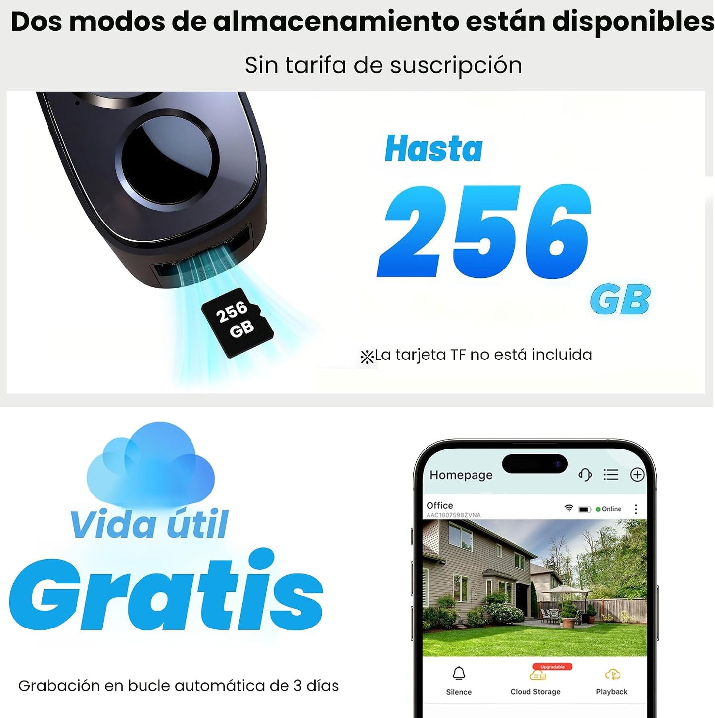 realhide Cámaras de seguridad inalámbricas al aire libre, 2K alimen...