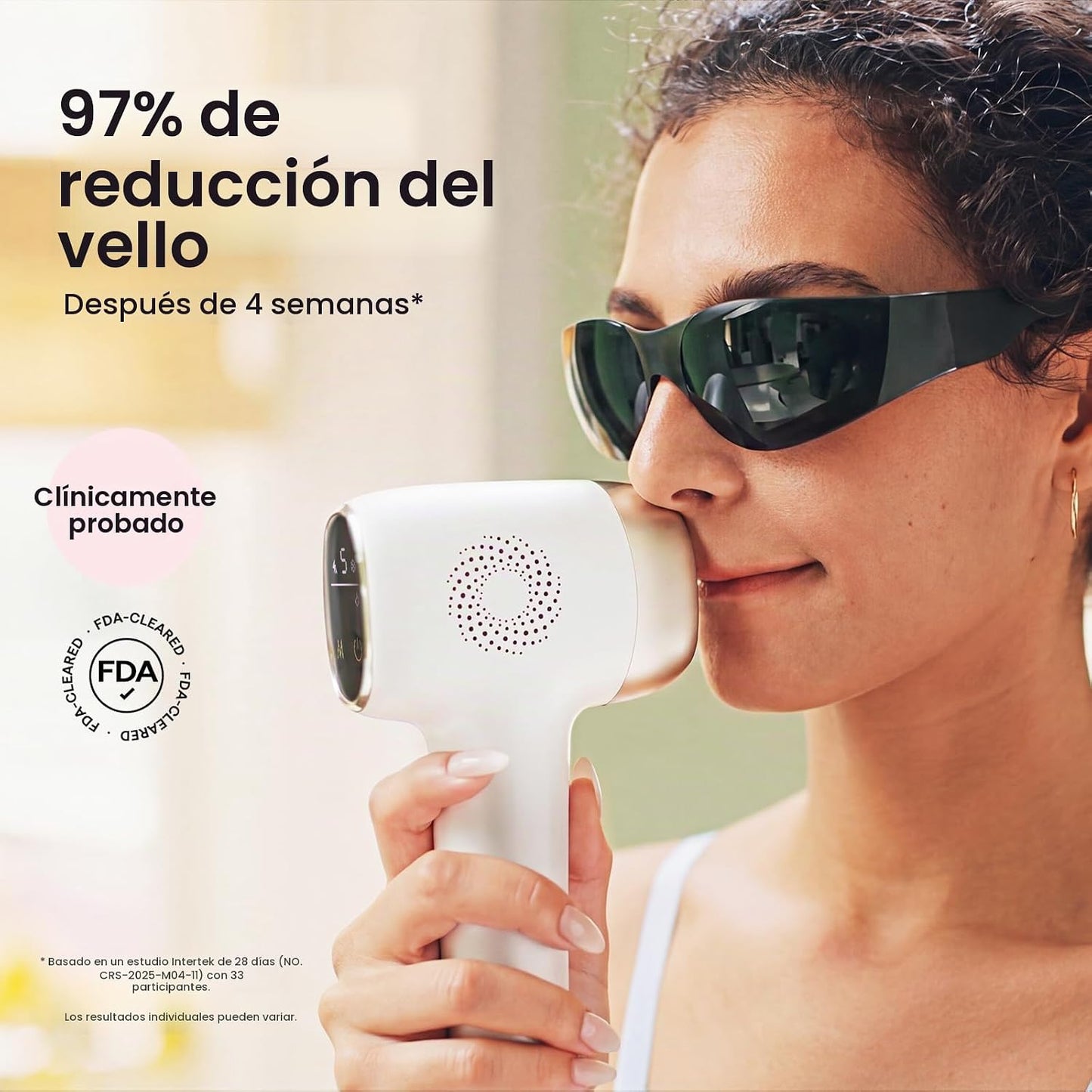 Wavytalk Dispositivo de depilación IPL, Bare It con rodillo de prec...