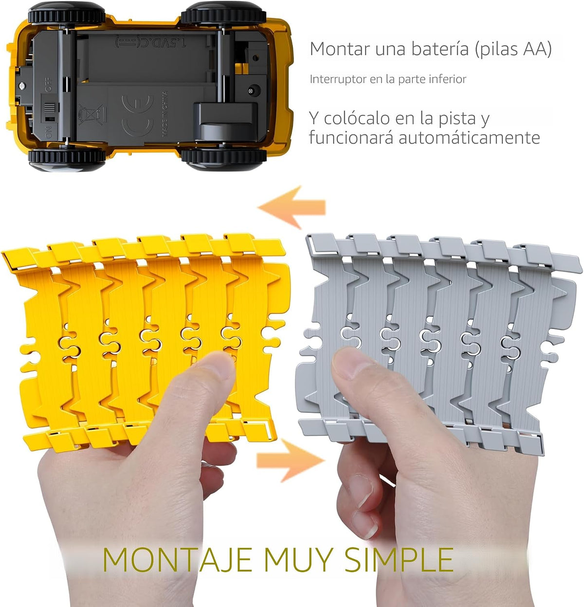 Juguetes para niños 253 piezas Pista de carreras de construcción pa...