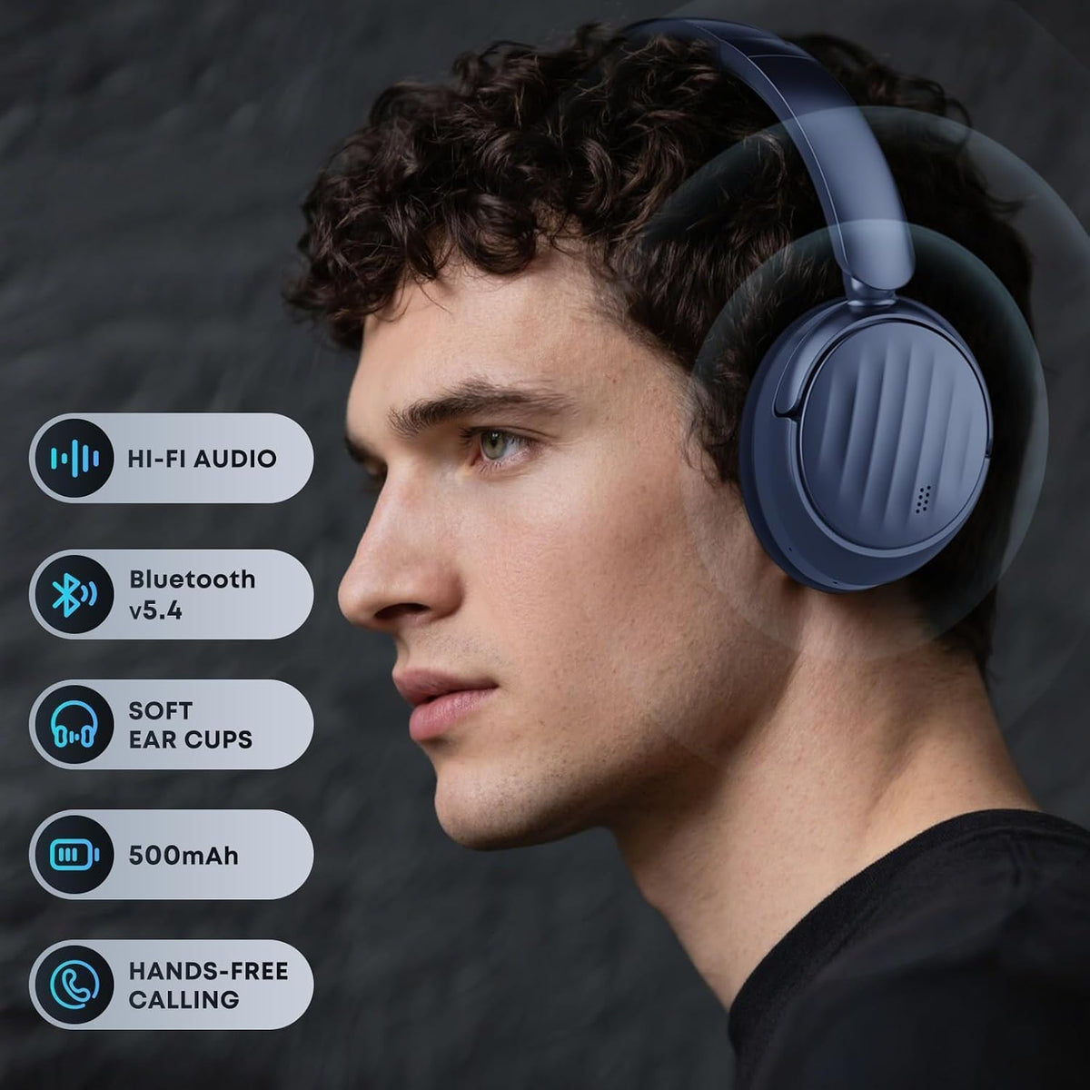 Auriculares Bluetooth con cancelación activa de ruido (ANC), auricu...
