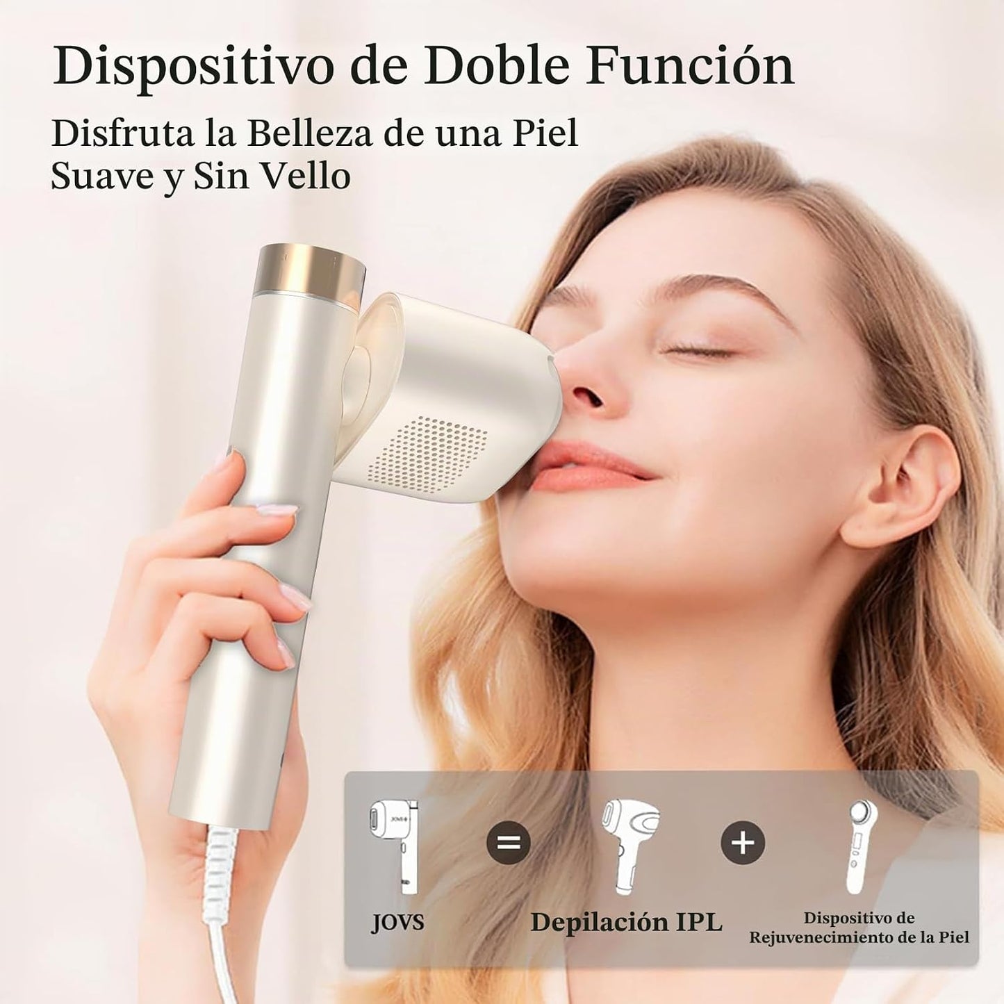 JOVS Depilación láser, depilación IPL para mujeres y hombres, tecno...