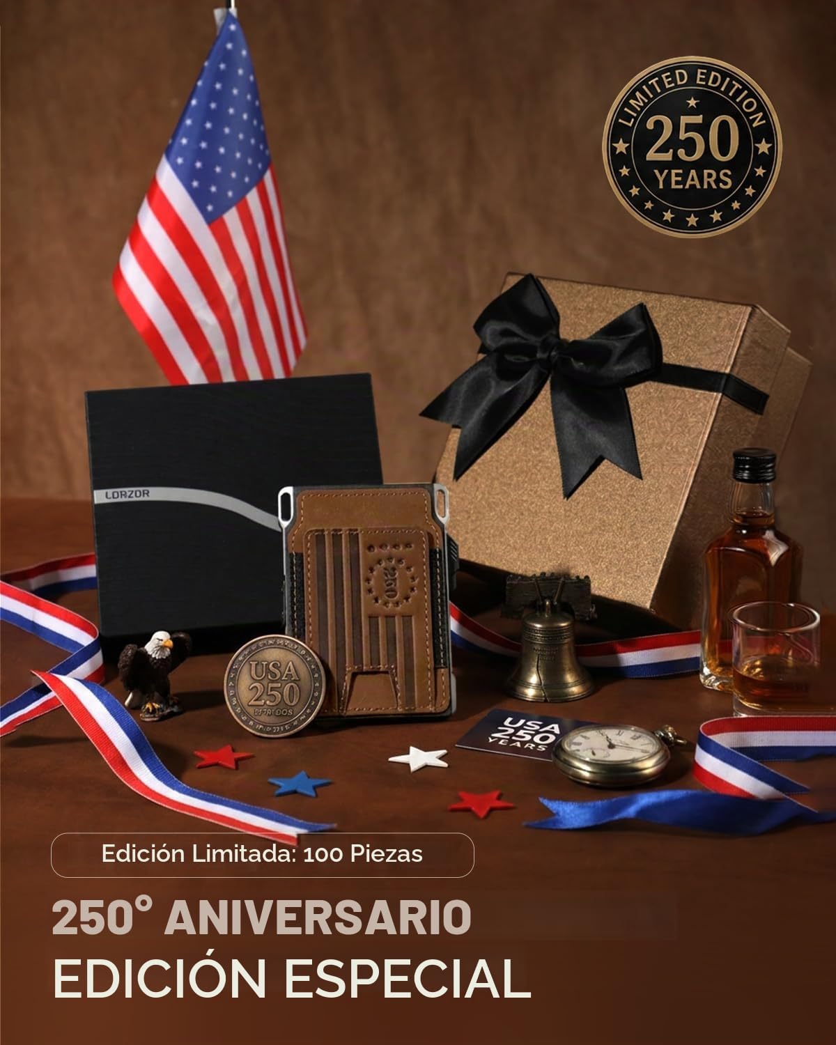 LORZOR Cartera táctica delgada, cartera minimalista para hombres, c...