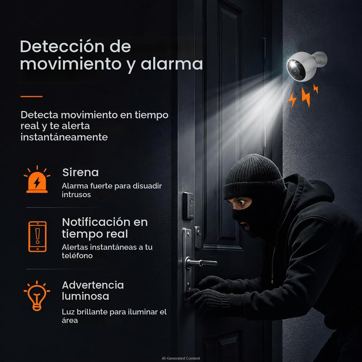 Jooedi Cámaras de seguridad inalámbricas para exteriores, cámara 2K...