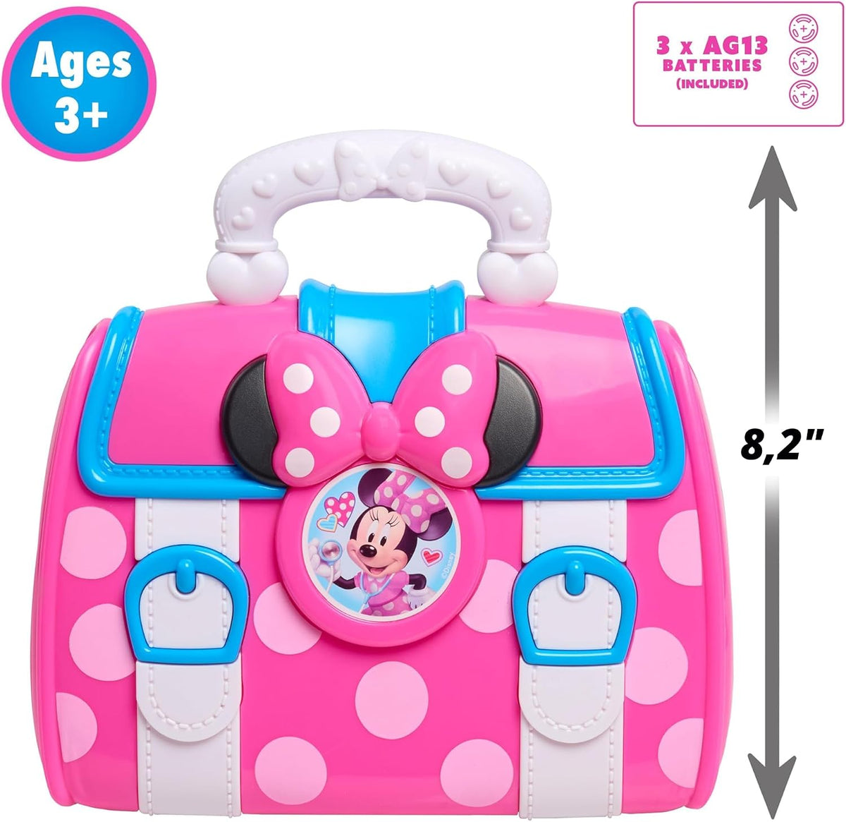 Disney Junior Minnie Mouse Bow-Care Kit médico de 8 piezas para niñ...