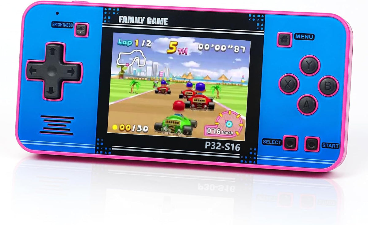Juego portátil para niños, 220 videojuegos de 32 bits integrados, p...