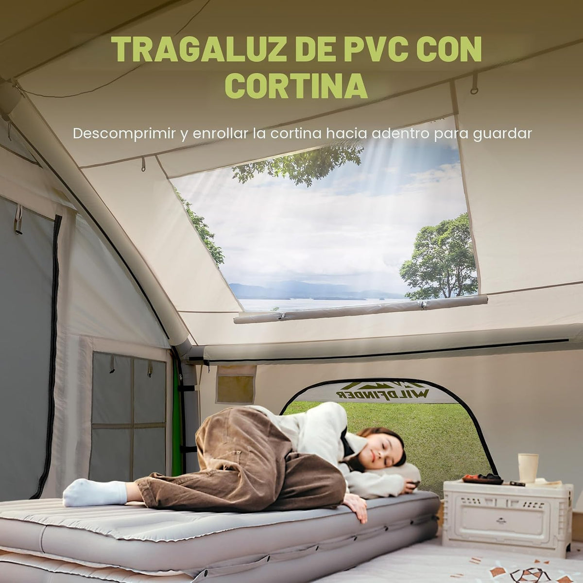 Carpa inflable con tragaluz y gato para estufa, carpas inflables, c...