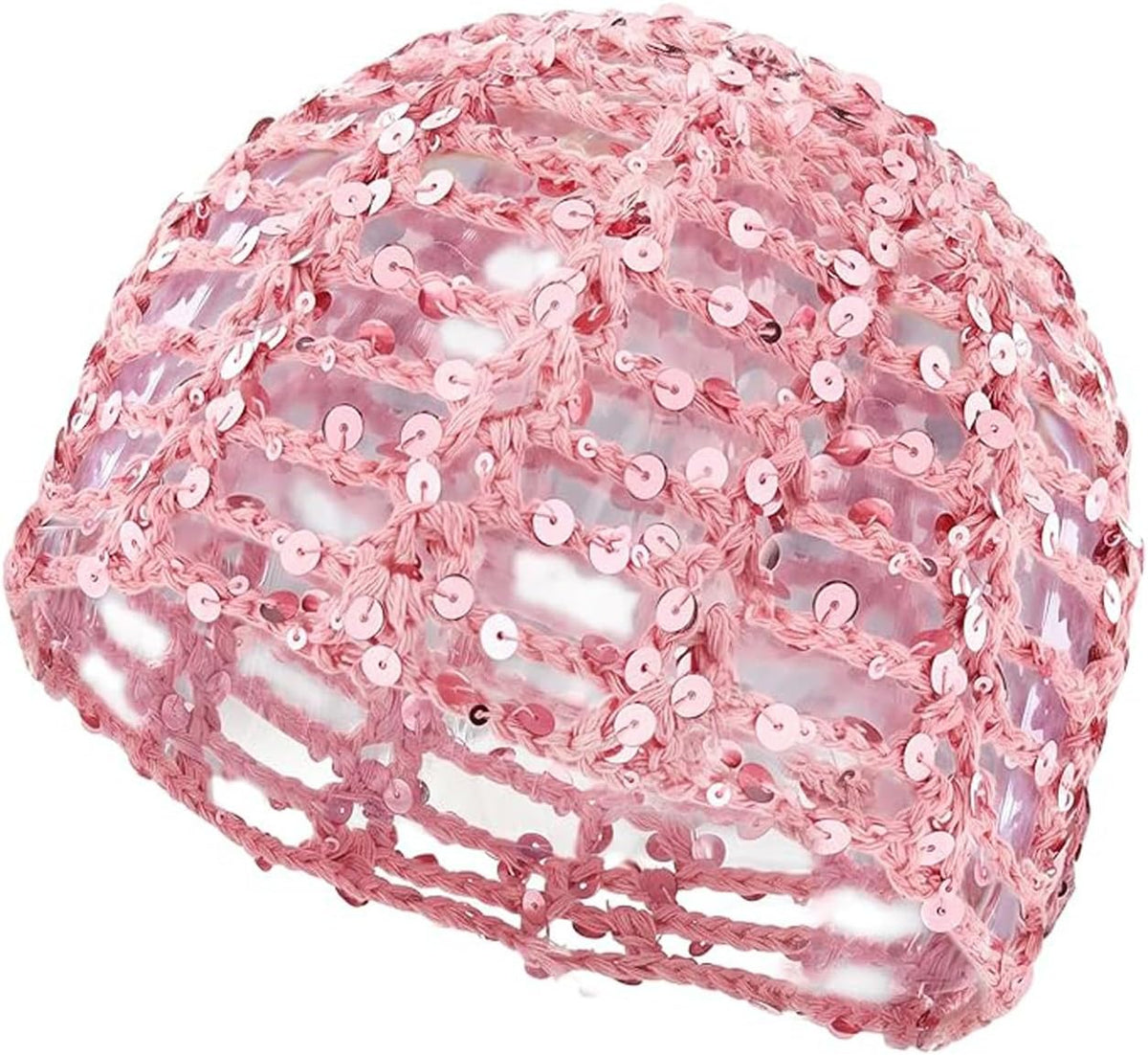 Gorro de punto con lentejuelas para mujer, estilo bohemio, con huec...