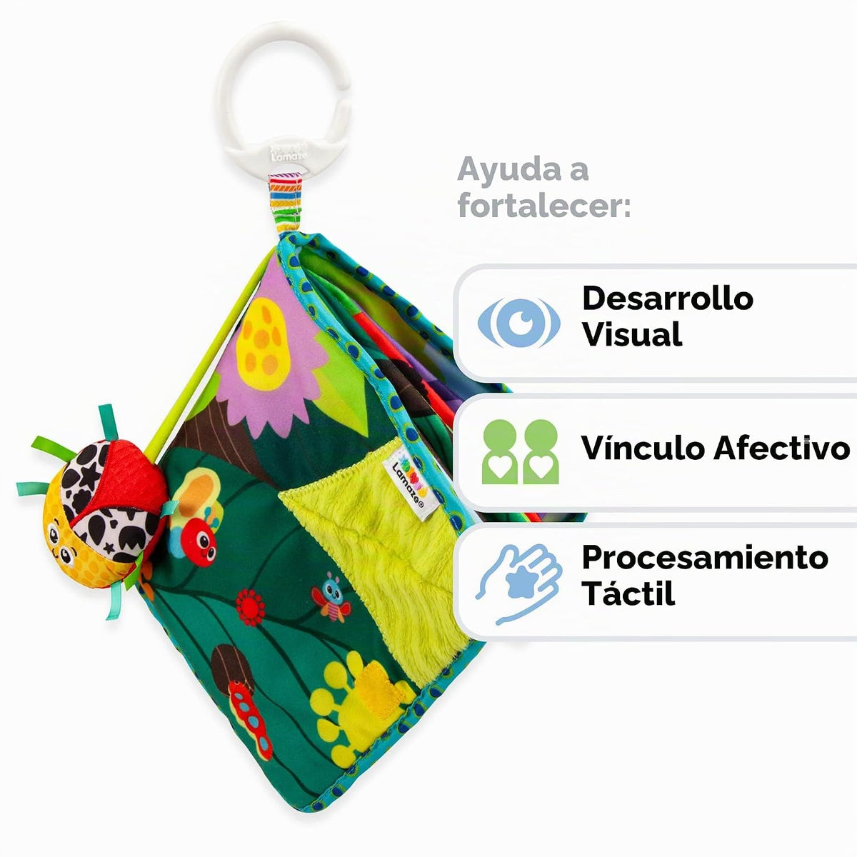 Lamaze Libro suave para bebés Bitty Bug | Libro de bebé de alto con...
