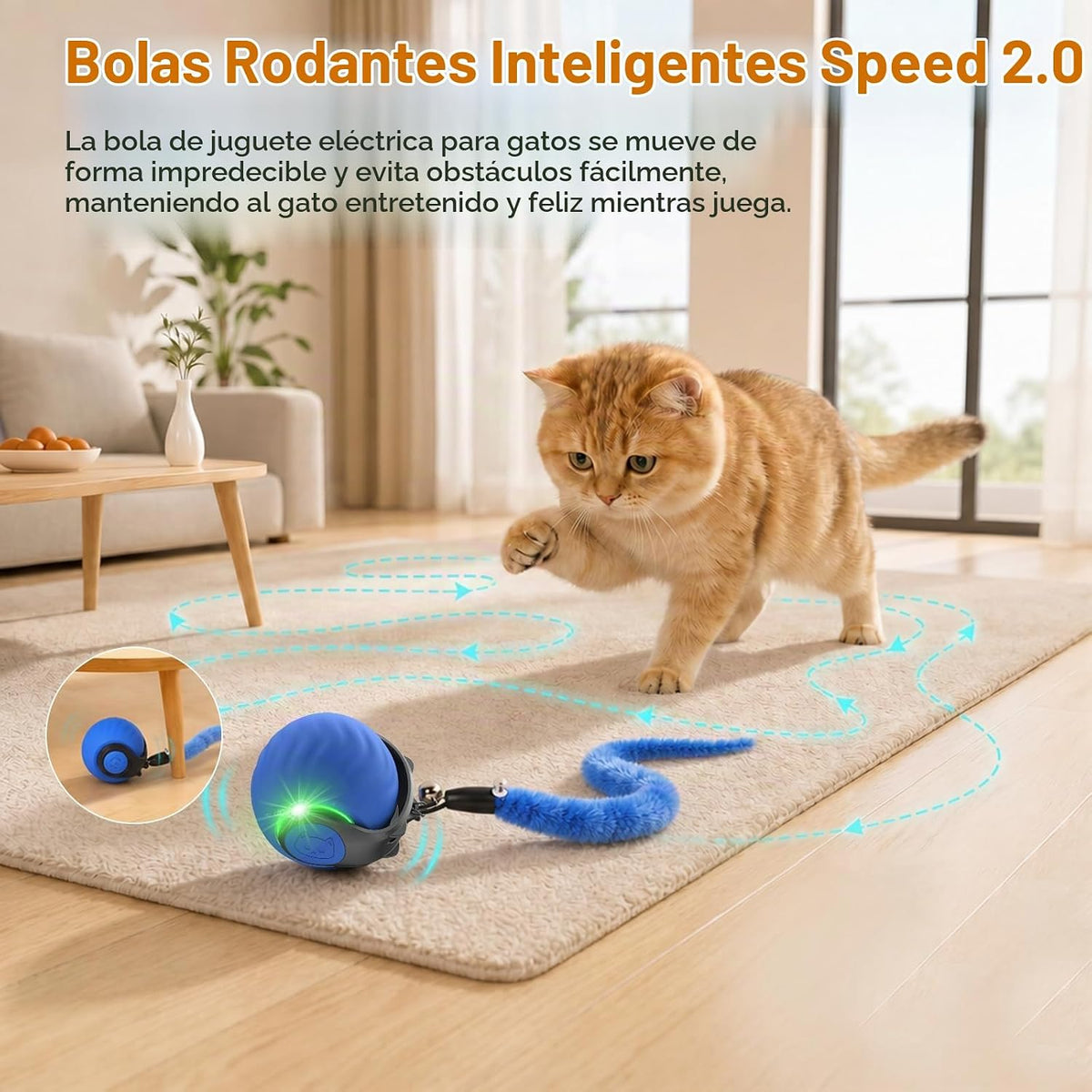 Juguetes interactivos para gatos 2026 con sonidos de pájaros y 3 mo...