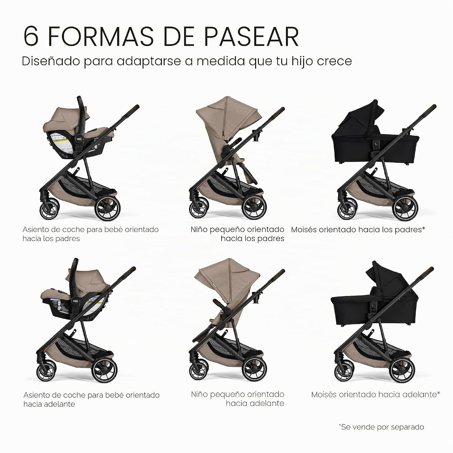 Britax Sistema de viaje Prism de tamaño completo, asiento de coche...