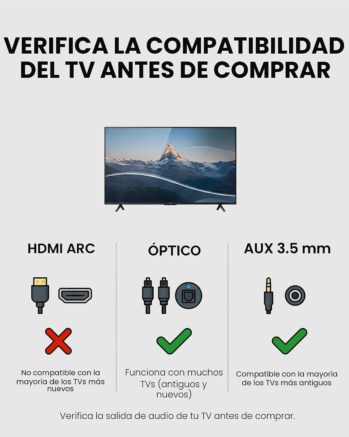 Avantree HT5009 Plus - Auriculares inalámbricos para TV con transmi...