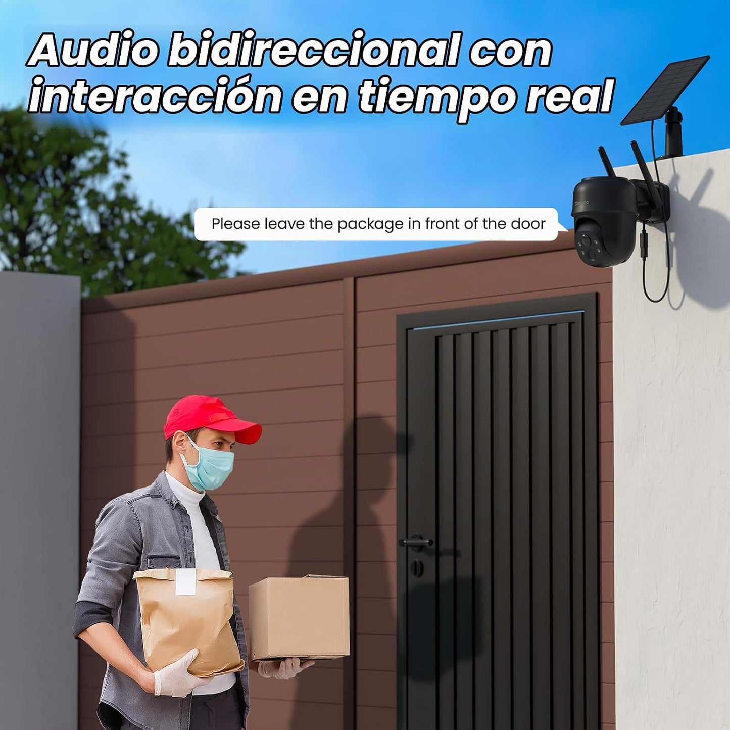 Cinnado Cámaras 2K para seguridad en el hogar, cámara inalámbrica W...